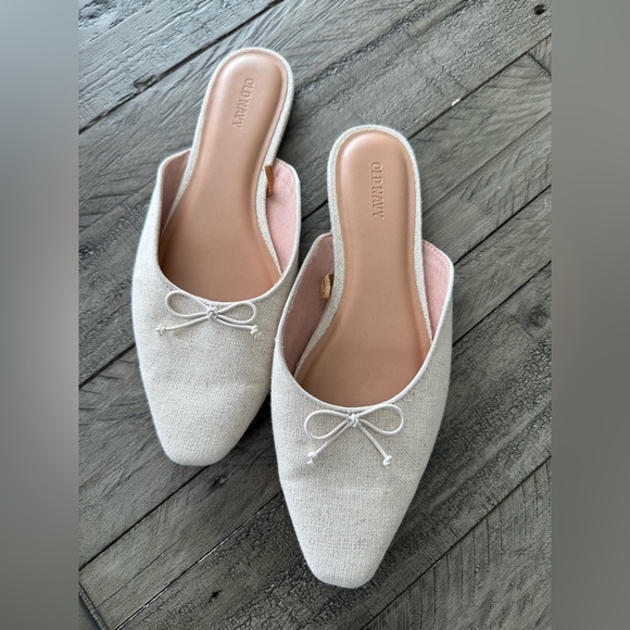 Old Navy Linen Ballet Mule, size 8 - Picture 2 of 8